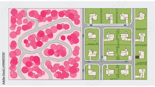 Urban Planning Map | Residential Development Design | Real Estate Blueprint