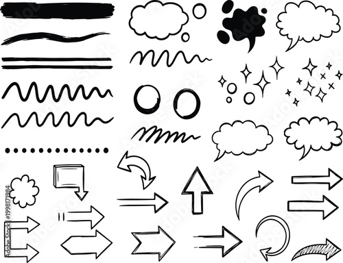 Creative Toolkit: An assortment of handcrafted graphic elements for visual storytellers and designers. Offering a mix of style and versatility, these elements offer endless creative possibilities