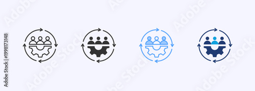 Capacity Building Icon Set Multistyle Various Collection Element For Design