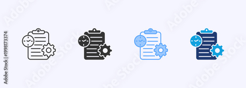 Program Icon Set Multistyle Various Collection Element For Design