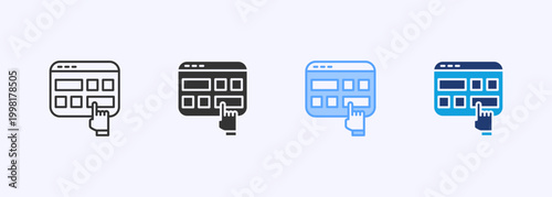Interface Icon Set Multistyle Various Collection Element For Design