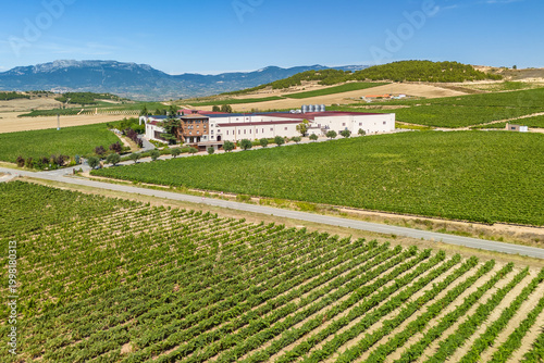Photos Bodegas Beronia winery surrounded by beautiful vineyards in La Rioja, Spain