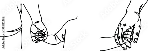 Father's day vintage frames with hats mustaches and bow ties silhouette