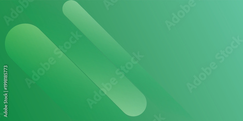Abstract Green Gradient Background With Diagonal Rounded Shapes For Modern Minimal Design eps10