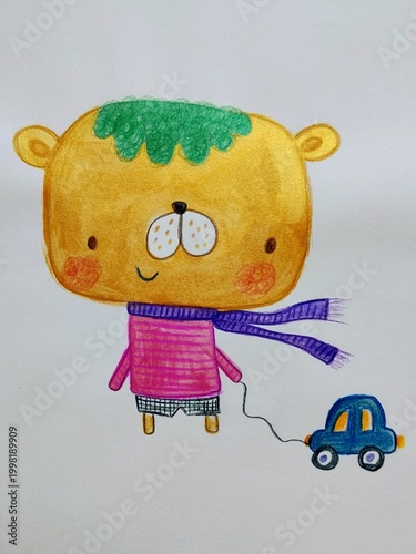 toy car on the road
