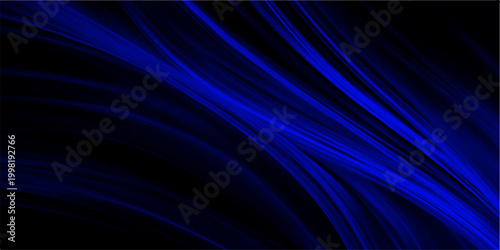abstract blue flowing lines create a mesmerizing and dynamic visual, evoking a sense of fluidity, depth, and energy, with a striking visual contrast.