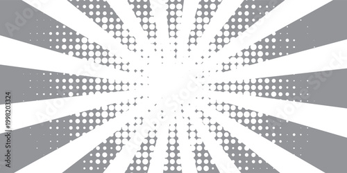 Ray sun light. Sunburst background. Radial circle line. Pattern starburst. Comic beam lines. Sun effect rays. Abstract firework. Concentration stripe. Cartoons lightning style. Vector illustration