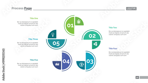 Cycle Chart with Five Elements Template