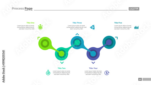 Process Chart with Five Elements Template