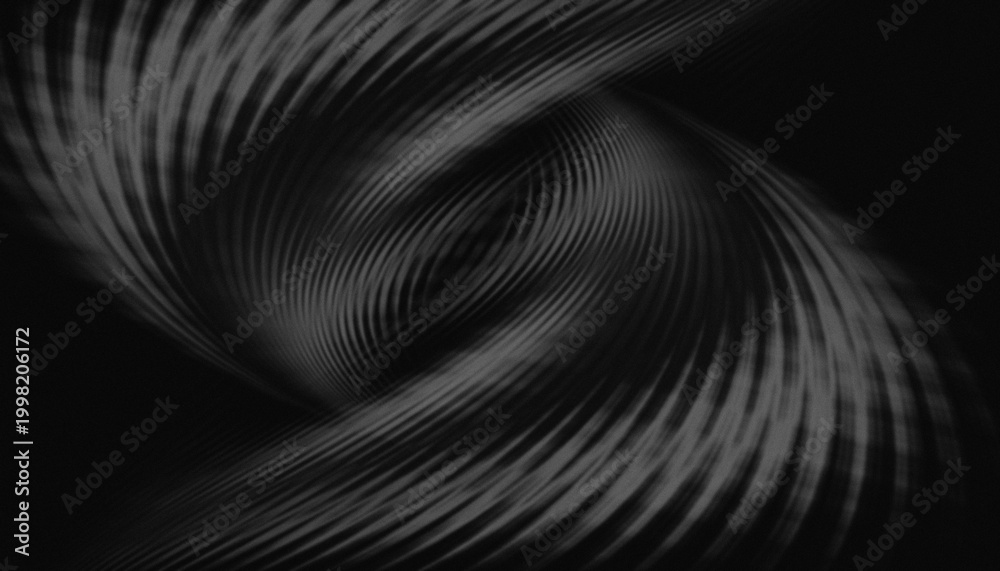 Obraz premium Black and white background with wave lines.