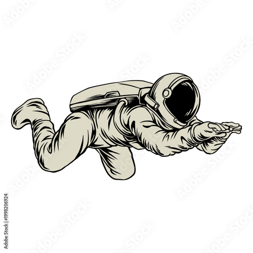 Swiming astronaut 