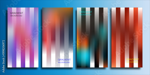 Vibrant gradient backgrounds abstract colorful vertical stripes for modern designs