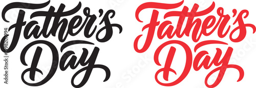 Father's day hand lettered calligraphy design