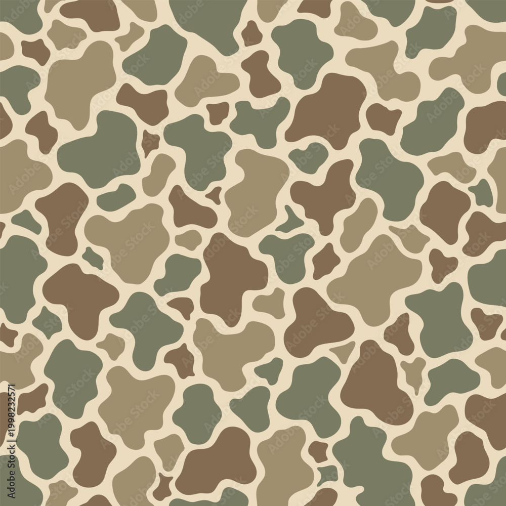 Fototapeta premium vector duck hunter camouflage design, hunting camo. Old school camouflage pattern. Marsh background