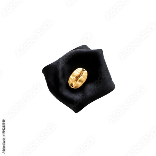 Black Graduation Cap with Gold Tassel Academic Mortar Board