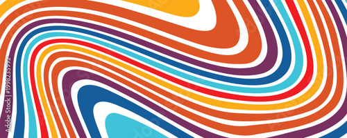 Colorful striped background. Vector illustration