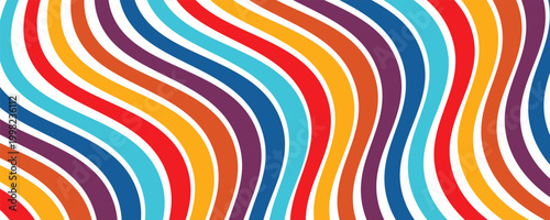 Colorful striped background. Vector illustration