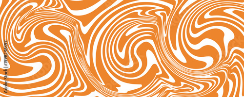Wavy caramel background. Vector pattern with candy texture. Liquid chocolate illustration