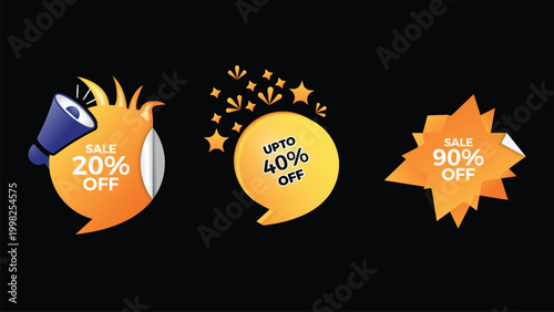 Flash Sale Promo Bubble Vector Design