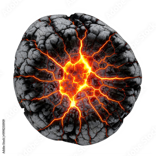 Vibrant abstract explosion of light and dark tendrils