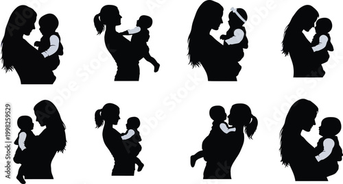 baby vector parent family minimalist newborn bonding illustration icon