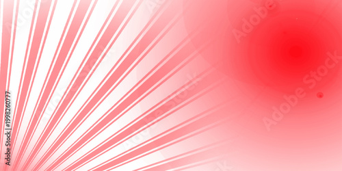  Maximum red glow effect sunburst background for presentation, banner, poster, flyer, sales.  Red light speed burst, futuristic tunnel, motion blur, white background, design element. 