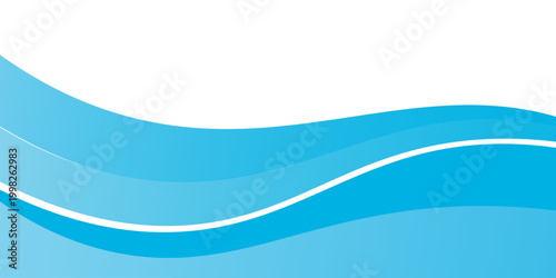 Vektor latar belakang spanduk gelombang bisnis biru dan putih.