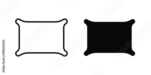 Pillow icon, symbols pack for UI designs.