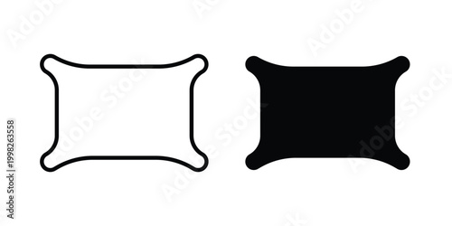 Pillow icon, symbols pack for UI designs.