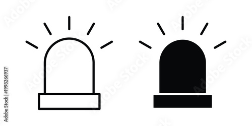Siren icon, symbols pack for UI designs.