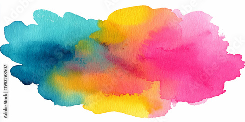Vibrant watercolor background. 