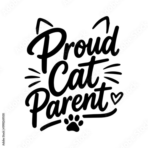 Proud Cat Parent Graphic