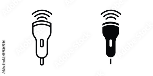 Ultrasound icon, symbols pack for UI designs.