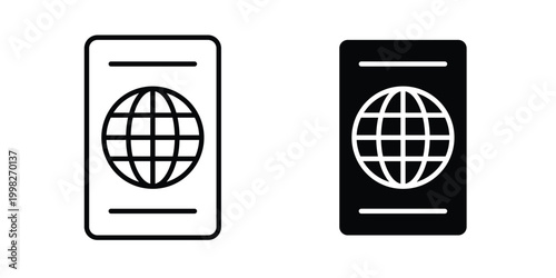 Visa icon, symbols pack for UI designs.