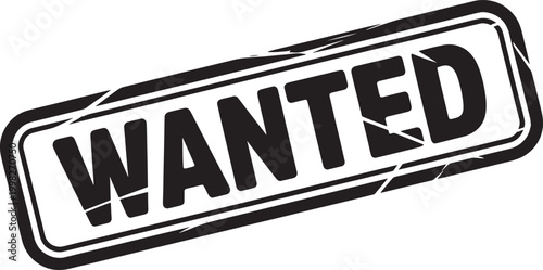 Wanted poster graphic with distressed texture and bold black lettering, conveying a sense of urgency for a search or reward.