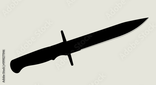 Black silhouette of a dagger.
