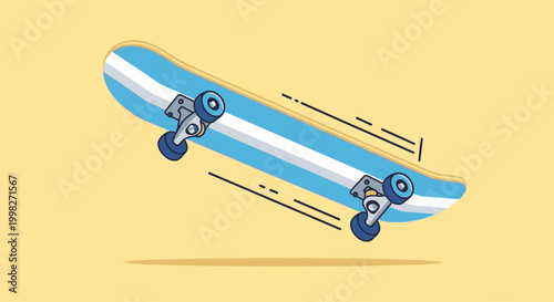Skateboarder goes airborne on a sunny day with skateboarding tricks