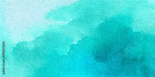 Abstract watercolor art evokes a sense of freshness and serenity. Vibrant shades of blue and cyan blend seamlessly, capturing the essence of calmness and purity. 