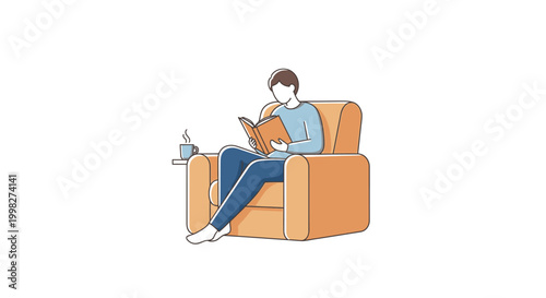 Man sitting on sofa with laptop.