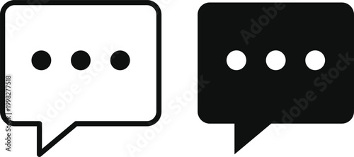 Chat and Talk Icon Set.  Help desk and communication design. Service and assistance signs. Creative talk bubble. Speech bubble and messaging symbols.