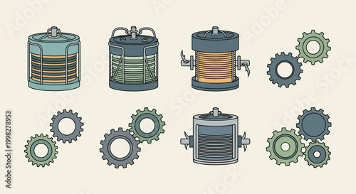 Industrial Gears and Machinery Parts.
