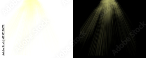 Golden Sun Rays Light Leak Overlay, Transparent PNG Sunshine Effect for Photography, dual backgorund