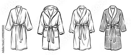 bathrobe , Traditional Chinese Brush , strokes swirl style