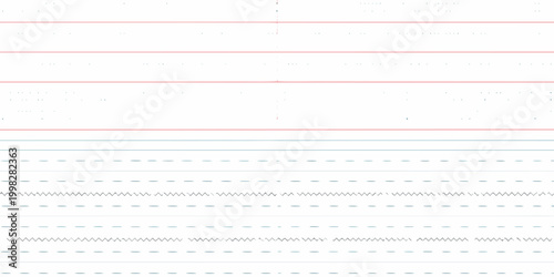 Lined paper with horizontal lines multi colored white background
