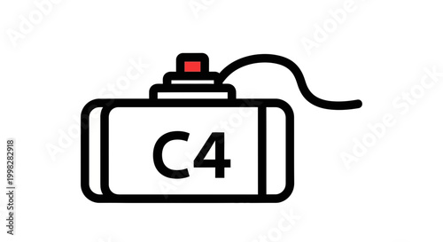 C4 explosive detonator device 1.