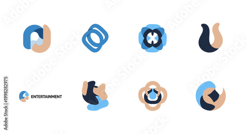 A modern logo design conveys innovation and a sense of forward movement, perfect for marketing materials and representing dynamic growth.