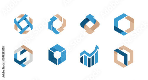 A dynamic abstract logo design evokes innovation and forward thinking. Ideal for corporate branding, marketing materials, or website headers conveying