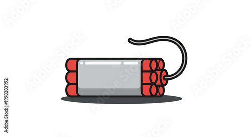 Stick of dynamite with fuse wire.