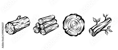 log , Traditional Chinese Brush , strokes swirl style