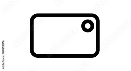 Camera icon symbol graphic design element.